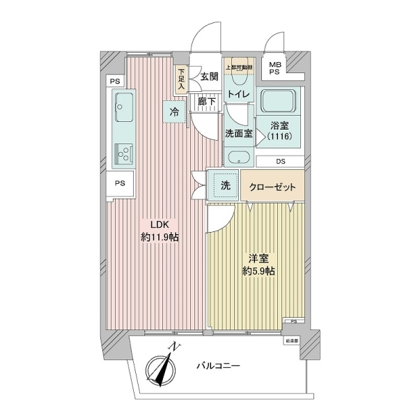 モナーク杉並Ａ棟 間取図