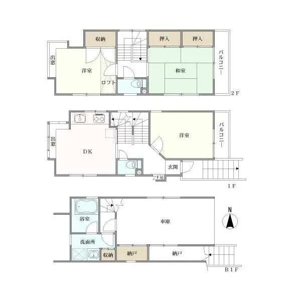 品川区豊町１丁目 間取図