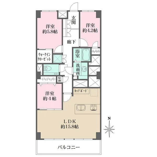 広尾マンション 間取図