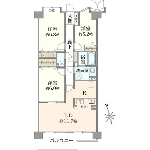 ライネスハイム国立 間取図