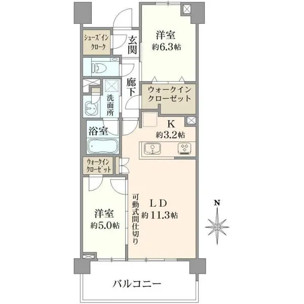 プラウド田無サウスアベニュー 間取図