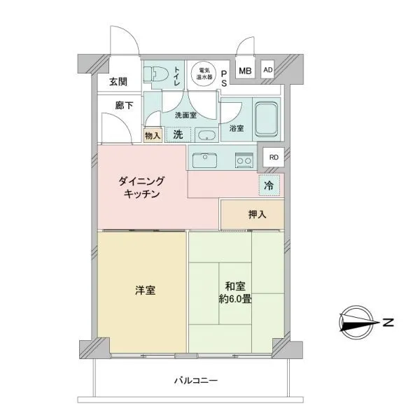 メガロン大井町 間取図