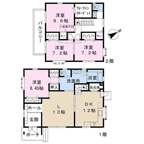 千葉市花見川区花園町 間取図