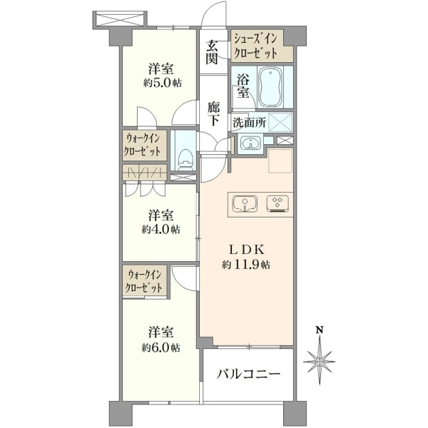 プレシス新百合ヶ丘 間取図