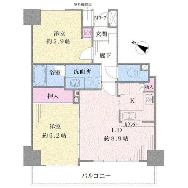 ナイスアーバンプラザ横濱ウエスト 間取図