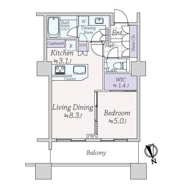パークコート麻布十番 間取図