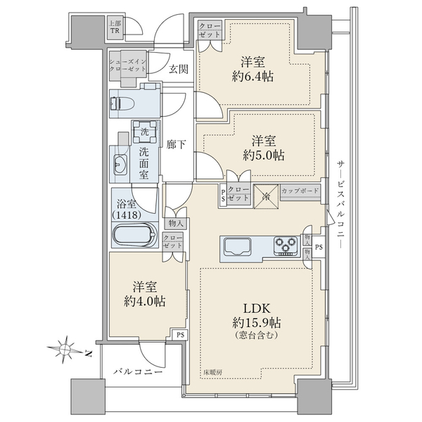 ブリリアタワーズ目黒ノースレジデンス 間取図