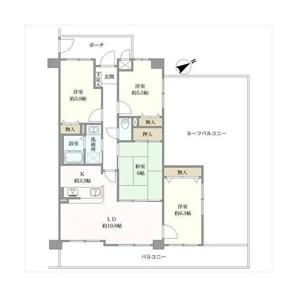 ネオハイツ堺大仙公園 間取図