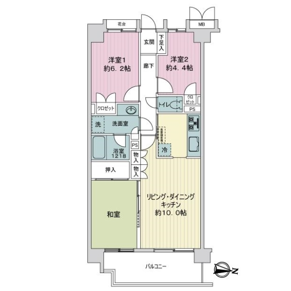 サンヴェール和光グランヒルズ 間取図