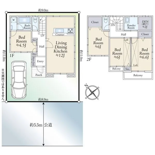 松戸市二ツ木 間取図