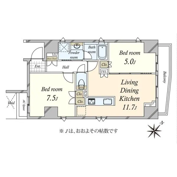 ザ・グランフォーリア目黒 間取図