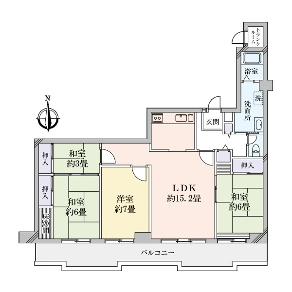 苦楽園ヒルズ一号棟 間取図