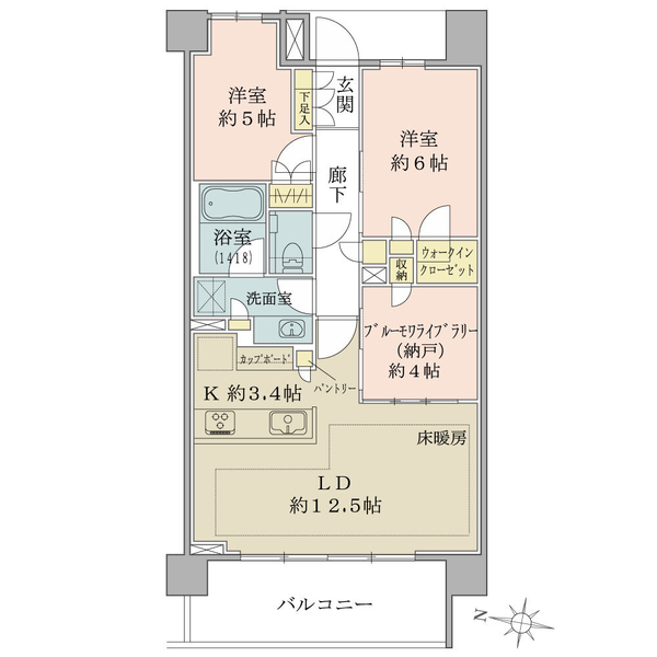 ブリリア弦巻 間取図