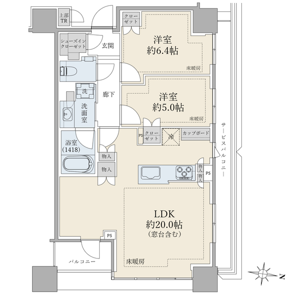 ブリリアタワーズ目黒ノースレジデンス 間取図