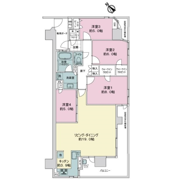 ライオンズ新瑞橋グランゲート 間取図