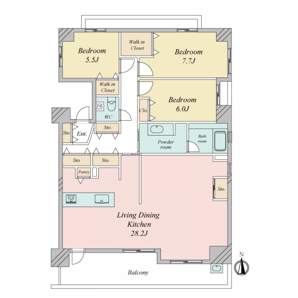 グランアビスタ川崎大師 間取図