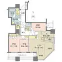 クレヴィアタワー大阪本町 間取図