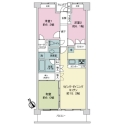 コスモ市川グレイスフォルム 間取図
