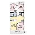 東急ドエル松戸ビレジ 間取図