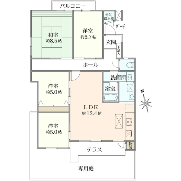 ライオンズガーデン石神井公園弐号棟 間取図