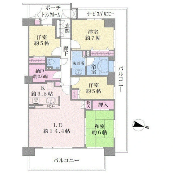 グレーシアテラス東戸塚 間取図