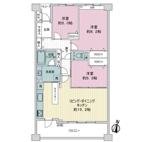 ライオンズプラザ大宮シティ 間取図