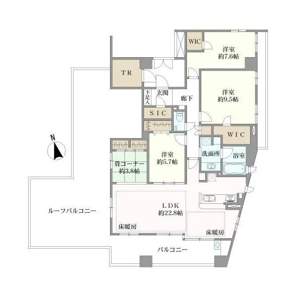 プラウド川名駒方 間取図