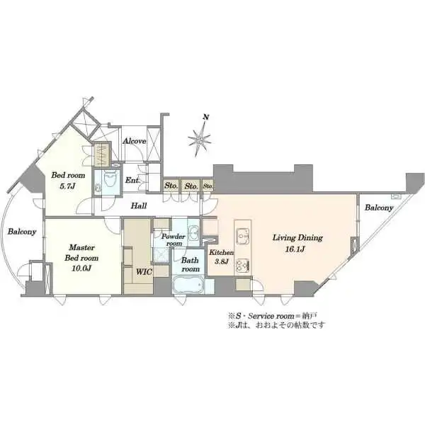 乃木坂パークハウス 間取図