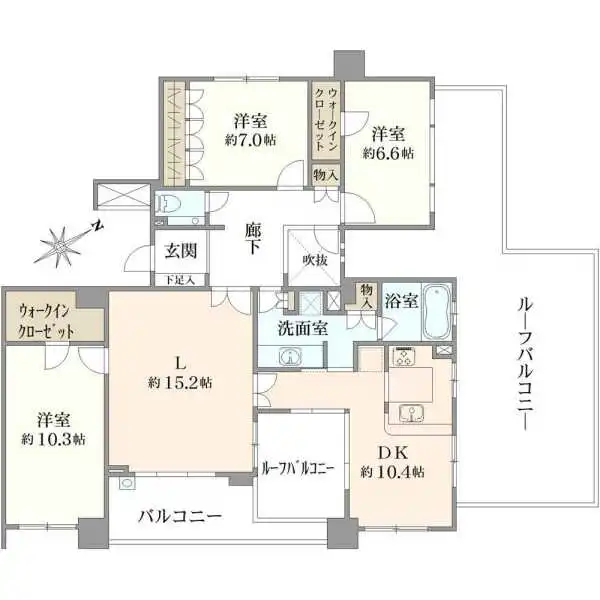 ライオンズステーションプラザ栗平 間取図
