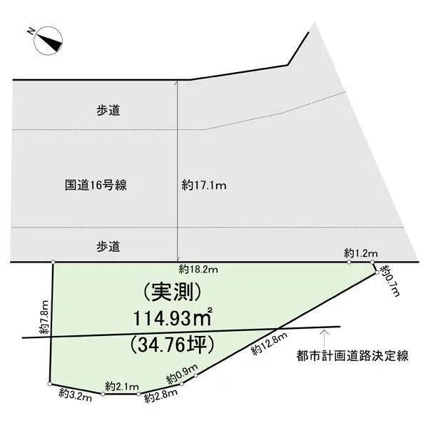 横浜市保土ケ谷区東川島町 敷地配置図