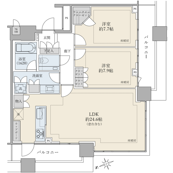 ブリリアタワーズ目黒サウスレジデンス 間取図