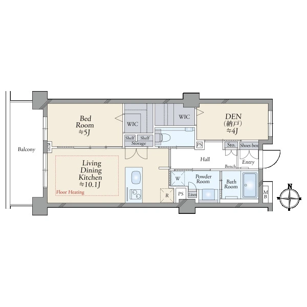 ＣＡＮＶＡＳ南大沢 間取図