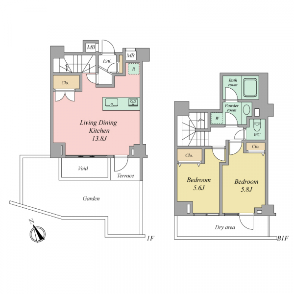 オープンレジデンシア本駒込 間取図
