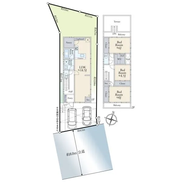 芦屋市岩園町 間取図