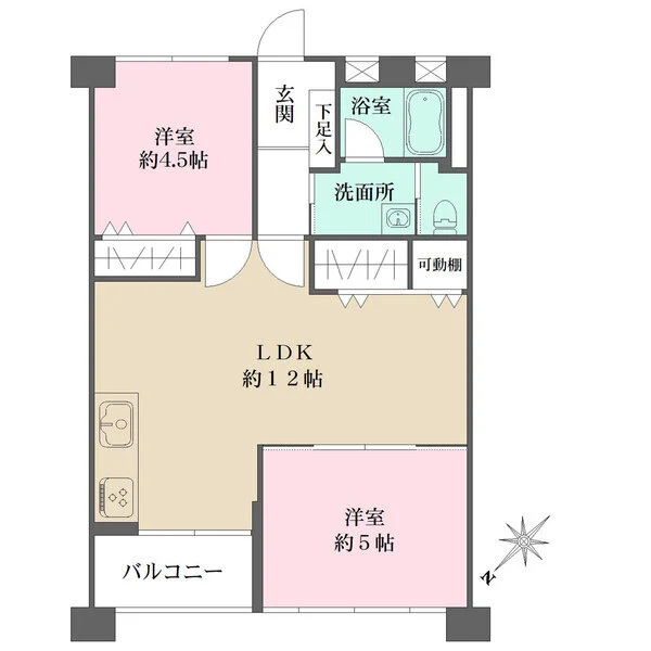 大森駅前住宅 間取図