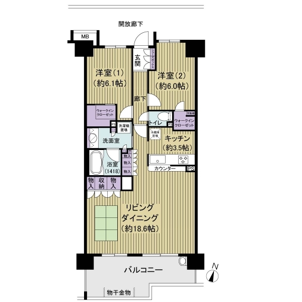 ルネ船橋新高根レジデンシャルヴィラ 間取図