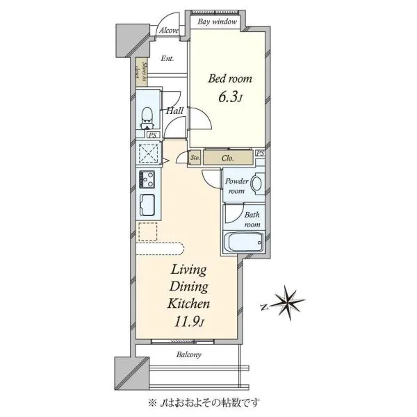 アクシアフォレスタ麻布 間取図