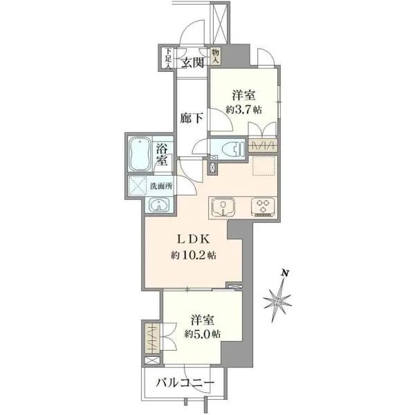 オープンレジデンシア高円寺 間取図