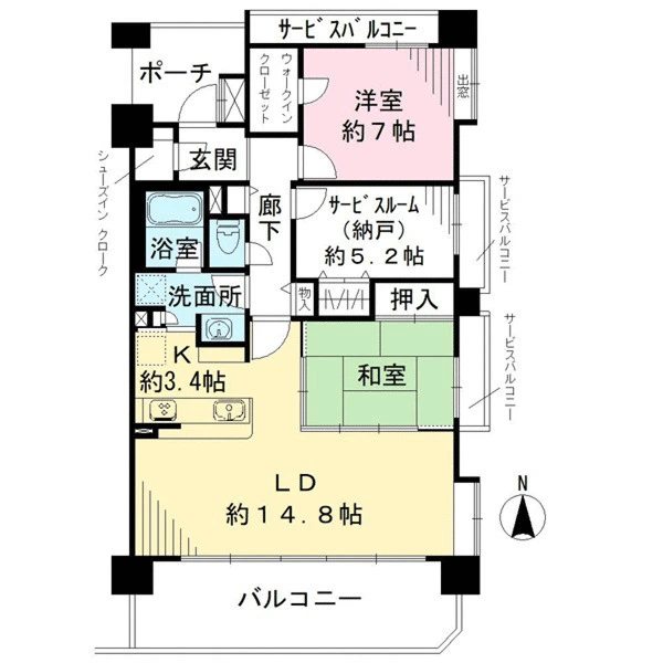 レーベンハイム戸田公園スペイシャス 間取図