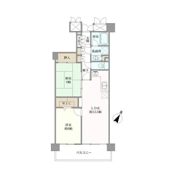伊勢佐木南パークハウス壱番館 間取図