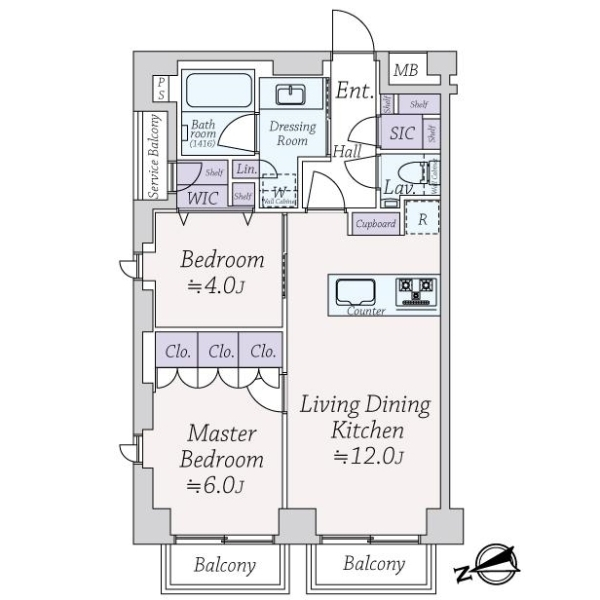 グリーンパーク東日本橋スクエア 間取図