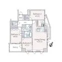 ブリリアンコート神楽坂 間取図