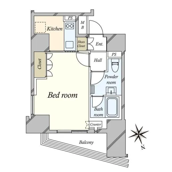 コートヒルズ広尾南 間取図