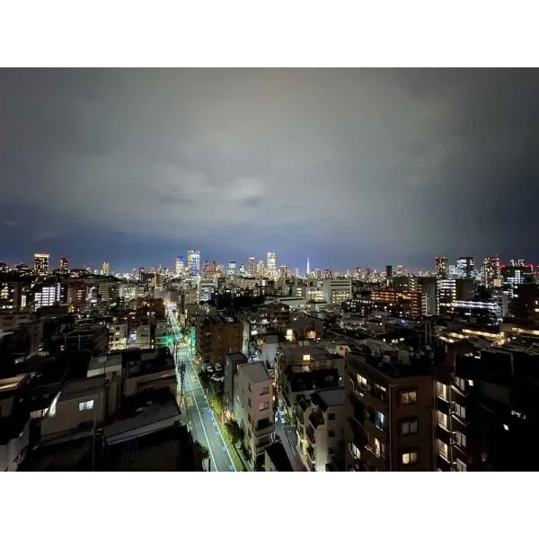 コートヒルズ広尾南 眺望（北東向き）・夜景・ズーム無し(撮影年月：2026年09月)