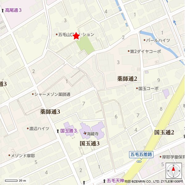 神戸市灘区五毛通２丁目 現地案内図