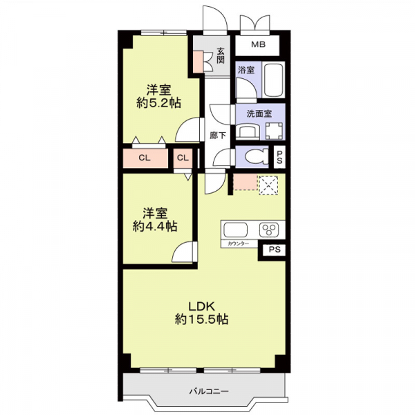 日商岩井栄ハイツ 間取図