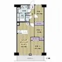 西新井スカイハイツＡ棟 間取図