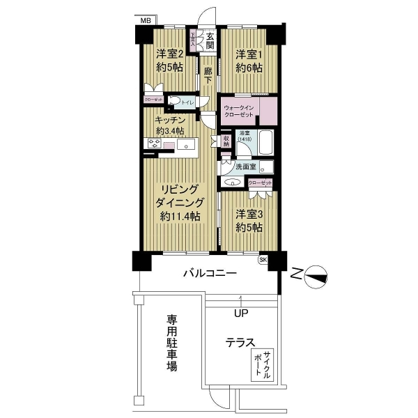 アデニウム　ザ・オアシスガーデン 間取図