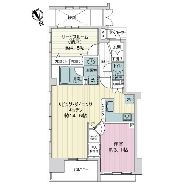 ベイヒルズセンター北駅前 間取図