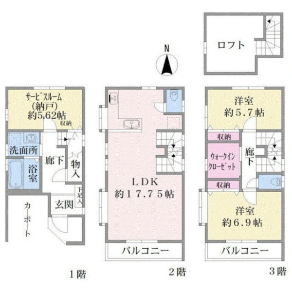 横浜市鶴見区向井町４丁目 間取図